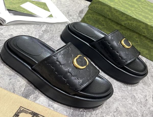 

designer sandals metal buckle thickened antiskid sole beach outdoor waterproof sandals8036012, Black