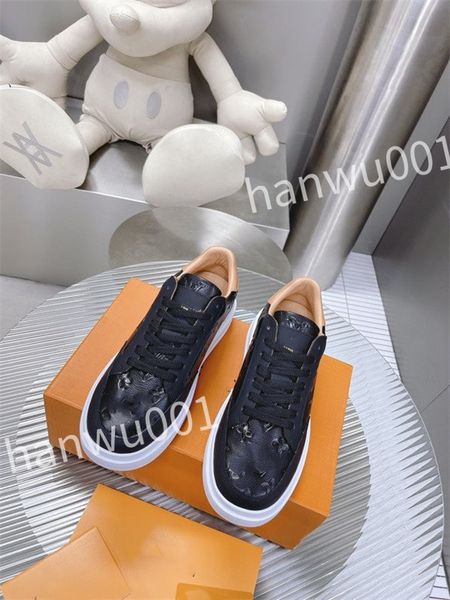 

2023 designer mens causal shoes fashion womans leather lace up platform sole sneakers white black men women luxurys