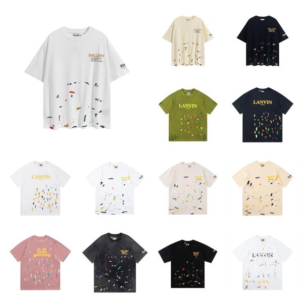 

men's t-shirts tees speckled galleryses depts mens t shirts designer womens t-shirts cottons man casual black white t shirt luxurys cl, White;black