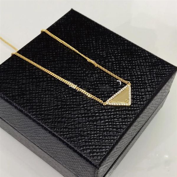 

2023 luxurys pendant necklaces fashion for man woman 48cm inverted triangle designers brand jewelry mens womens highly qualit2821, Silver