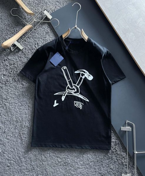 

2023 new mens womens designer t shirts printed fashion man t-shirt cotton casual tees short sleeve luxury hip hop streetwear tshirts a29, White;black