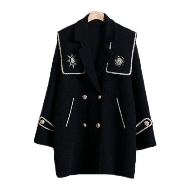 

pants black suit women blazers 2022 spring autumn clothings casual loose coat lady, White