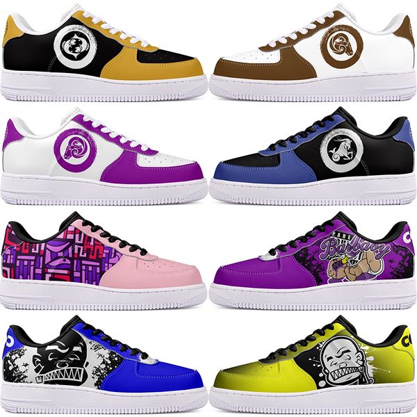 

DIY shoes beautiful autumn mens Leisure shoes one for precious men women casualplatform sneakers Classic cartoon graffiti trainers comfortable sports 39661