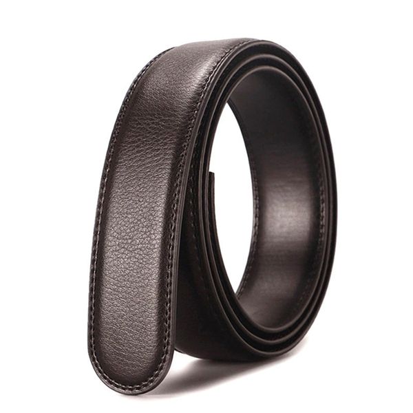 

3.8cm men women belt womens genuine leather black and white color bronze big buckle designers man belts for mens gift g34, Black;brown