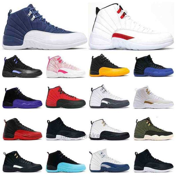 

2021 mens basketball running shoes 12s twist ice cream dark concord indigo flu game royal university gold the master womens sneakers