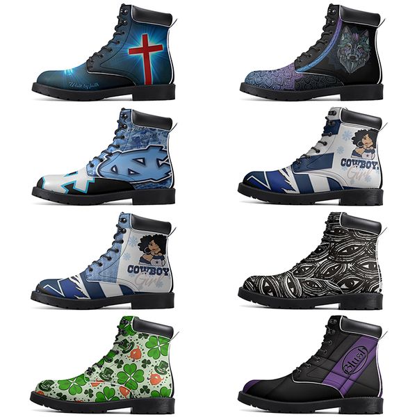 

DIY Classic Boots Non-slip autumn winter for men women outdoor Versatile comfortable fashion Elevated Casual Customized Boots 11225