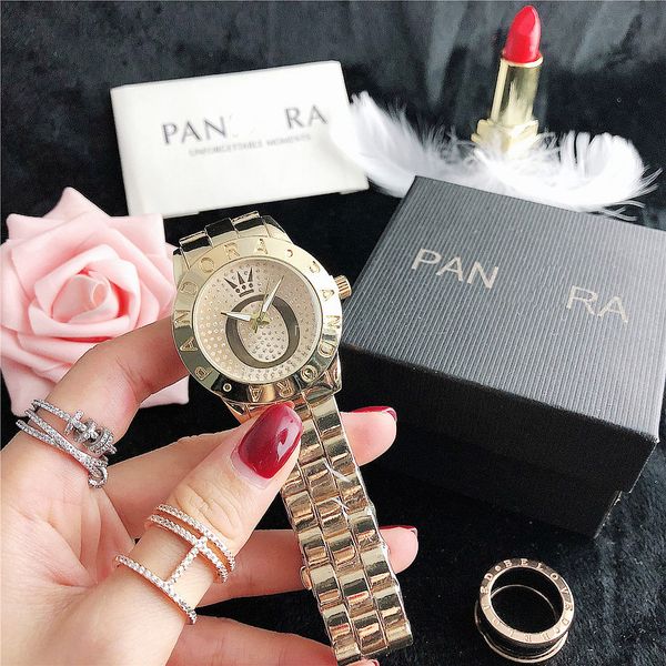 

luxury brand design 14k gold zircon dial party watch, Slivery;black