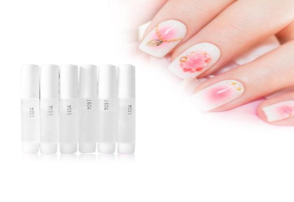 

10pcs easy apply fake fast dry professional comestics diy strong adhesive gel manicure nail glue tips decoration acrylic false5029237, Red;pink