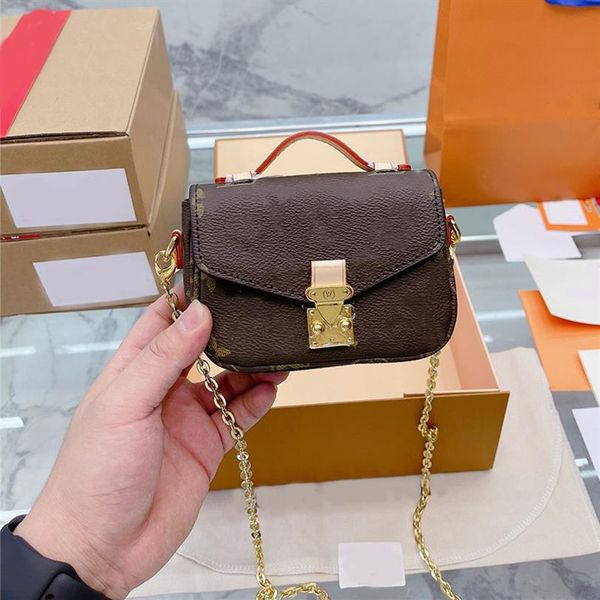 

evening bags color micro metis luxuries designers women bag classic mini bags flap square pu leather chains embossed monograms thr2528