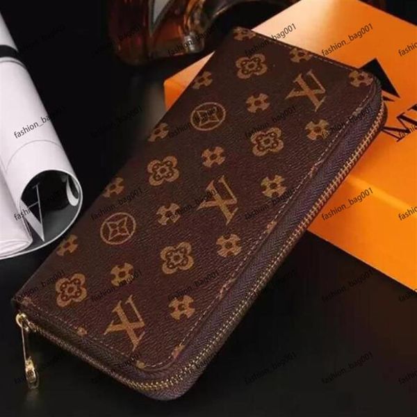 

r fashion women wallet genuine leather wallet single zipper wallets lady ladies long classical purse with box card with228t