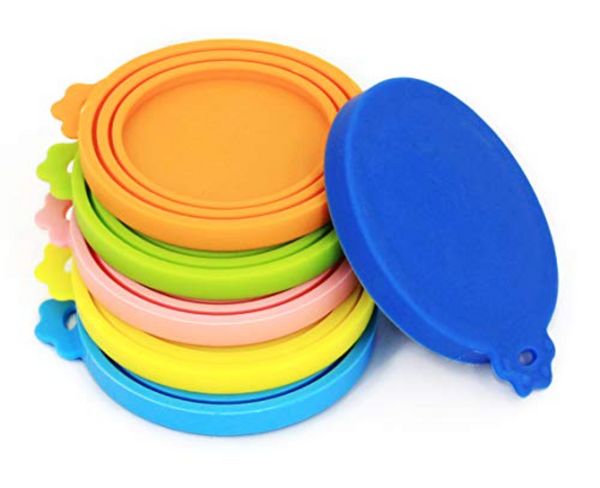 

Pet Food Can Cover Silicone Can Lids for Dog and Cat Food(Universal Size,One fit 3 Standard Size Food Cans)