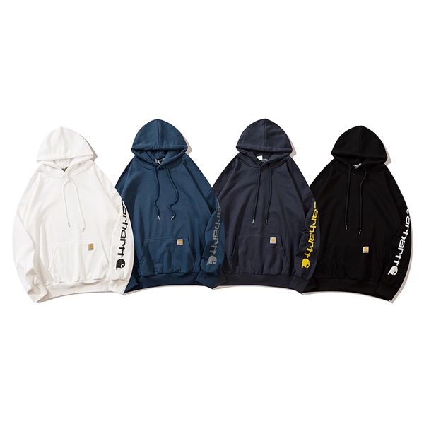 

hooded sweatshirt men's hooded autumn and winter men's wholesale men's designer long sleeved hooded pullover for couples, Black
