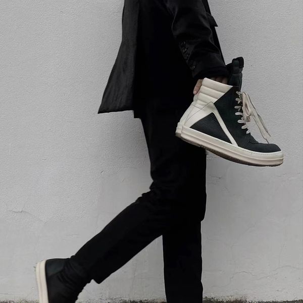 

dress shoes rick high street classic owens men's sneakers casual male sneaker's sports sneaker 230422, Black