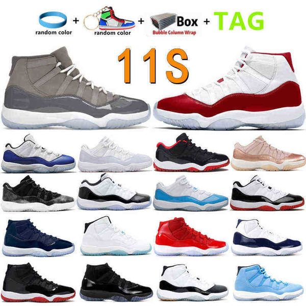

new xi 11 11s men women basketball shoes cherry chile red pure violet cool grey bred 25th anniversary 72-10 concord space jam gamma sports