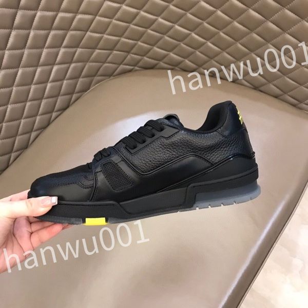 

designer men causal shoes fashion woman leather lace up platform sole sneakers white black mens womens luxury