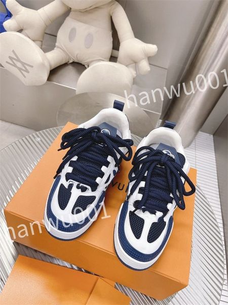 

2023 designer men causal shoes fashion womans leather lace up platform sole sneakers white black men women luxurys