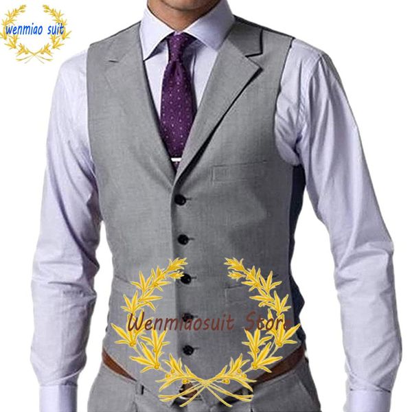

blazers men's suit vest formal party sleeveless jacket male waistcoat wedding vests lapel business tank grey/black/green/khaki, White;black