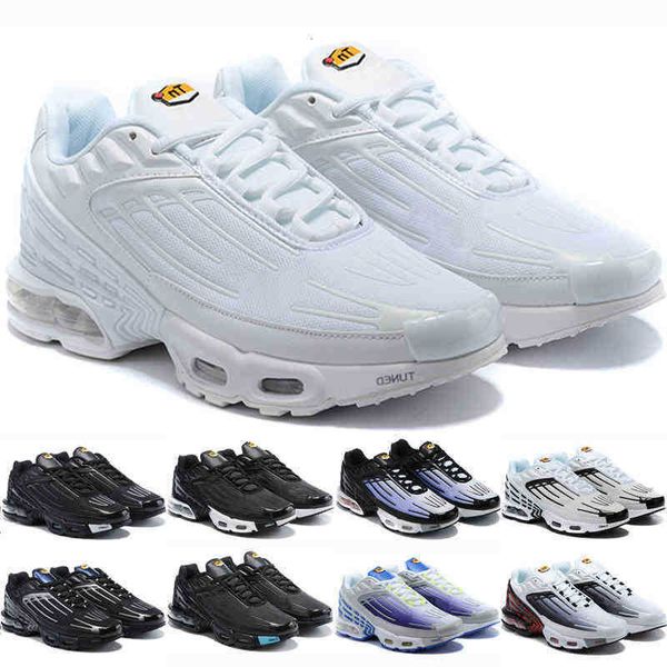

with box designer st quality tn plus 3 iii men women running shoes triple white black laser blue og red trainers boys sneakers outdoor sport