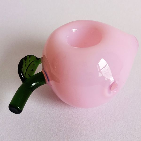 

2023Factory Sale Glass Hand Pipe New Juicy Peach Style Wholesale Smoking Pipes Herb Burner Accessories Tobacco Rig 9cm Length