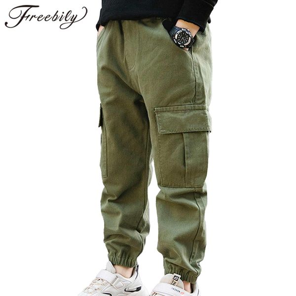 

leggings boys pants fashion cargo pants kid sport pants jogger tracksuit for hiking jogging sweatpants sportswear children's trousers, Black