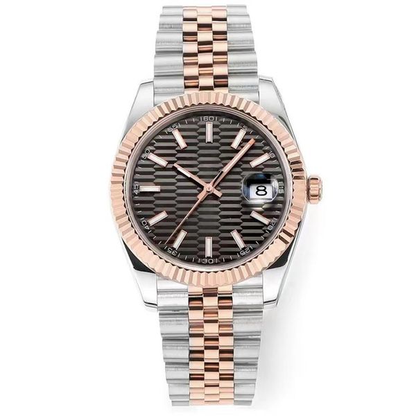 

mens watch womens watch roes gold wristwatch automatic mechanical designer watches striped dial size 41mm 36mm sapphire glass wate217y, Slivery;brown