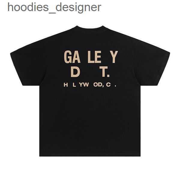 

designer tide brand men's t-shirts galleryes depts shirt alphabet printed basic casual fashion loose short t-shirt half sleeve tee 3o6b, White;black