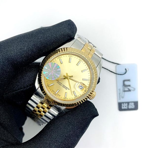 

mens automatic women quartz watch luminous sapphire swim wristwatches stainless steel luxury watch size41 36 31 28mm business cas260a, Slivery;brown