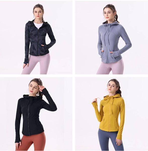 

ll-ambika hooded fitness wear womens sportswear yoga outfit outer jackets outdoor apparel casual running exercise long sleeve, Black;brown