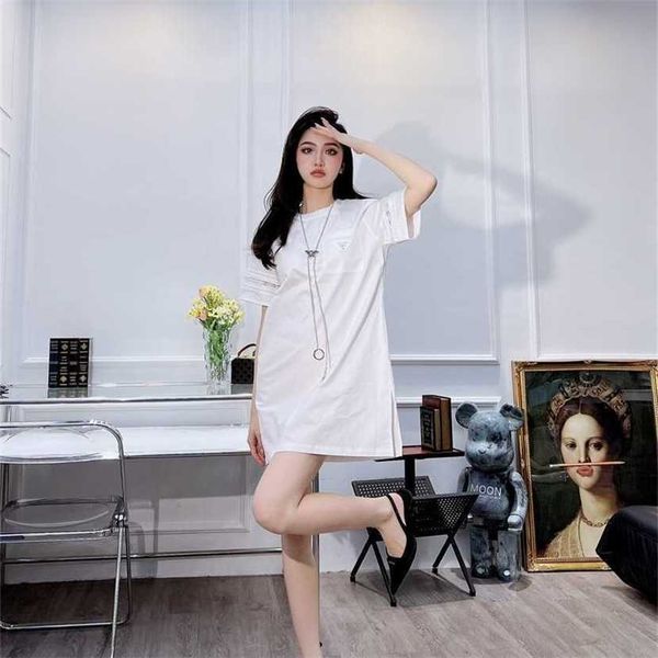 

24% off family spring/summer new trendy and cool fashion triangle panel lace slim dress with chain, Black;gray