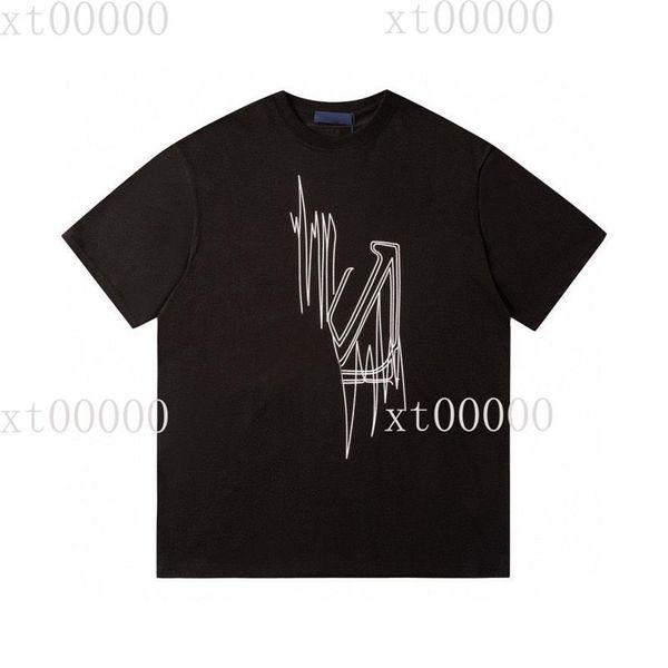 

23ss designer letter printed t shirts tee sweatshirt fashion high street short sleeves summer casual t-shirt breathable men women 200n, Black;brown