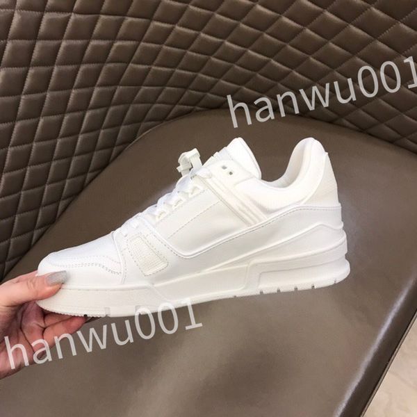 

new designer men causal shoes fashion woman leather lace up platform sole sneakers white black mens womens luxury