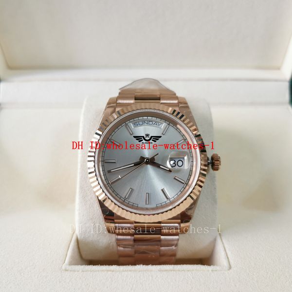 

wholesale 21 style bpf maker mens watch 40mm 228235 228238 silver dial watches sapphire glass rose gold 2813 automatic mechanical movement m, Slivery;brown