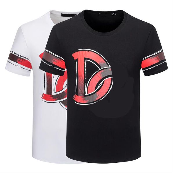 

2023 men's t-shirt and polo shirt fashion brand t-shirt designer men's t-shirt soft cotton short sleeve anti-wrinkle male and fema, White;black