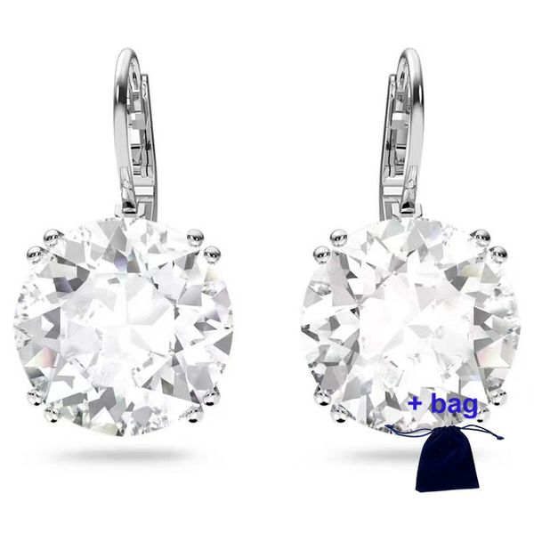 

swa fashion charm earrings angel wings stud earrings exquisite gift box, ing, Golden