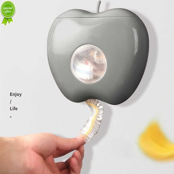 

new plastic wrap storage box cling film organization wall-mounted dustproof boxfood cover plastic wrap rack home kitchen storage