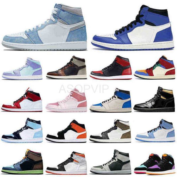 

1s men basketball shoes 1 university blue obsidian bred shadow digital pink women mens trainers sports sneakers wholesale