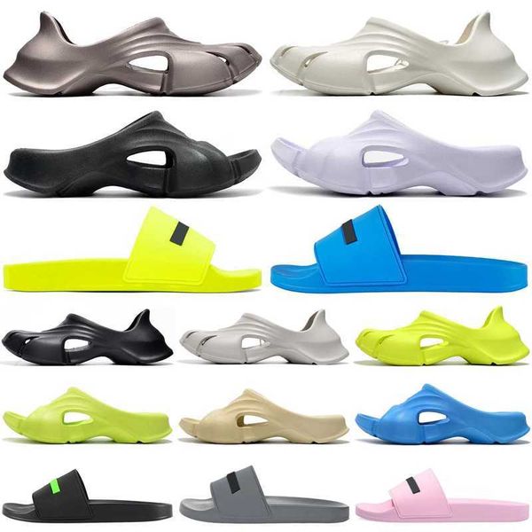 

og mold pool slides slippers sandales for men women designer pantoufles designers mens womens black flat scuffs moccasins fashion beach shoe