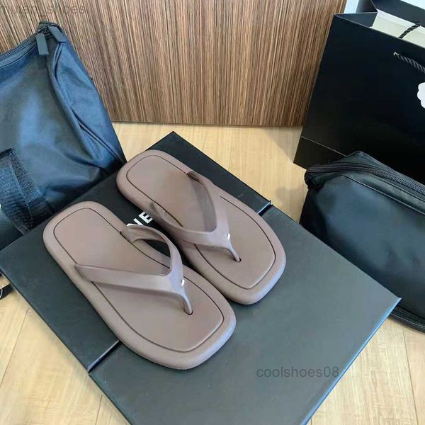

non-slip rubber slippers flip flop women's beach flip flops sandal shoes luxury summer c flat soft slides platform foam sandal retro wa, Black