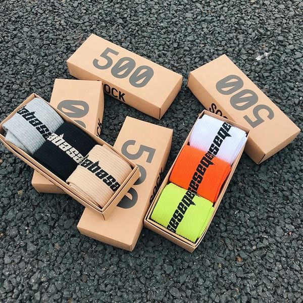 

mens socks season 6 skateboard fashion letter printed socks sports sock sockings hip hop sport embroidery socks crew sock m253l, Black