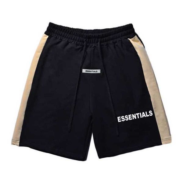 

20% off fog trendy paired drawstring shorts essentials men's women's street sports and casual versatile printed capris, White;black