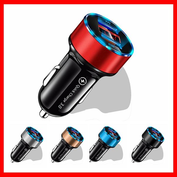 

30w usb c car charger qc 3.0 3a fast charging for iphone 12 13 pro xiaomi huawei samsung redmi car phone charger adapter in car car-charge c