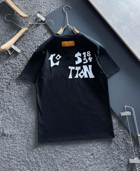 

2023 new mens womens designer t shirts printed fashion man t-shirt cotton casual tees short sleeve luxury hip hop streetwear tshirts a28, White;black