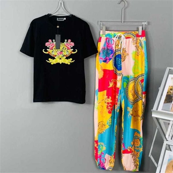 

22% off summer small fragrance casual pure cotton sports women's fashion two piece set large size trend, White