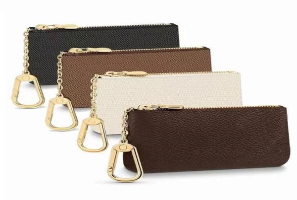 

with box m62650 key pouch pu leather bag holders purse cles designer fashion womens mens key ring credit card holder coin purses m6627960, Red;black
