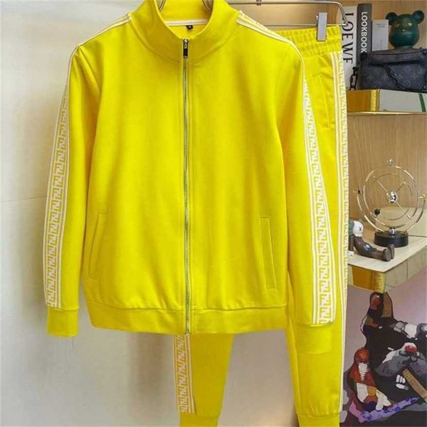 

24% off new leisure sports men's spring and autumn fashion cardigan coat versatile trendy large two piece set, Gray