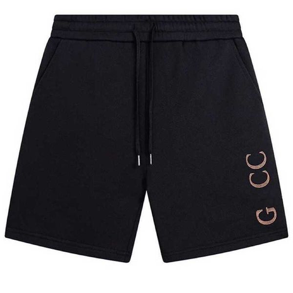 

20% off correct version of fashion gujia embroidery couple elastic ribbon pants casual versatile loose shorts, White;black