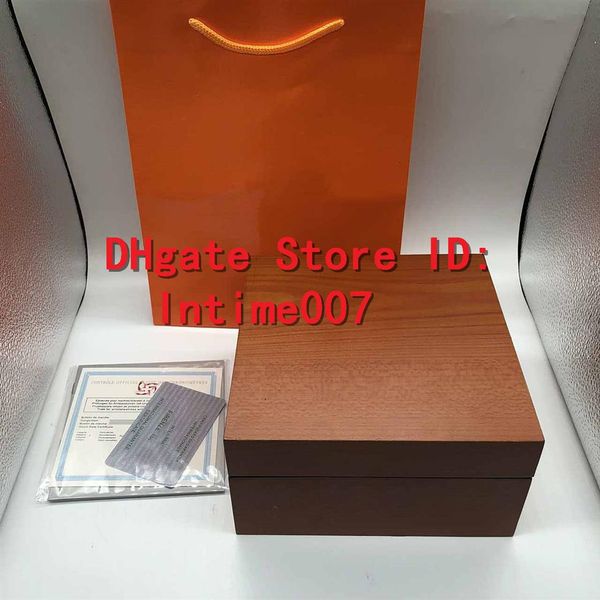

factory supplier whole for pam111 pam719 watch box original wooden inner outer man's watches boxes papers wristwatch good280t, Black;blue