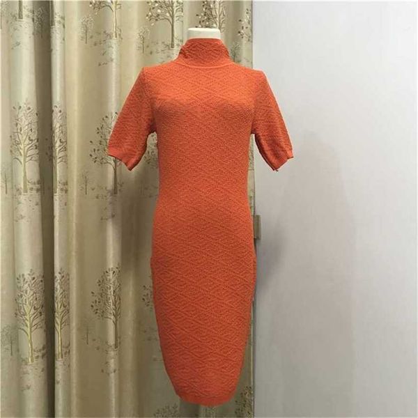 

22% off summer new fashion zipper hollow letter ice silk short sleeve half neck knit dress for women, Black;gray