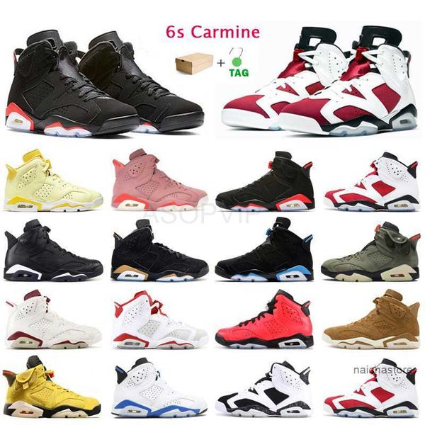 

6s jumpman basketball shoes mens trainers 2021 carmine black green hare unc sport blue marron oregon flint outdoor sports sneakers with box
