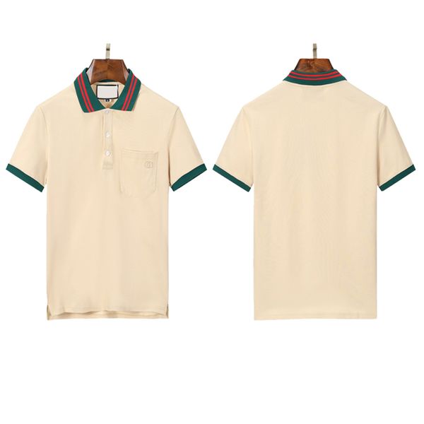 

men's polos 2023dd designer polo shirts men luxury polo casual men polo t shirt snake bee letter print embroidery fashion high street m, White;black